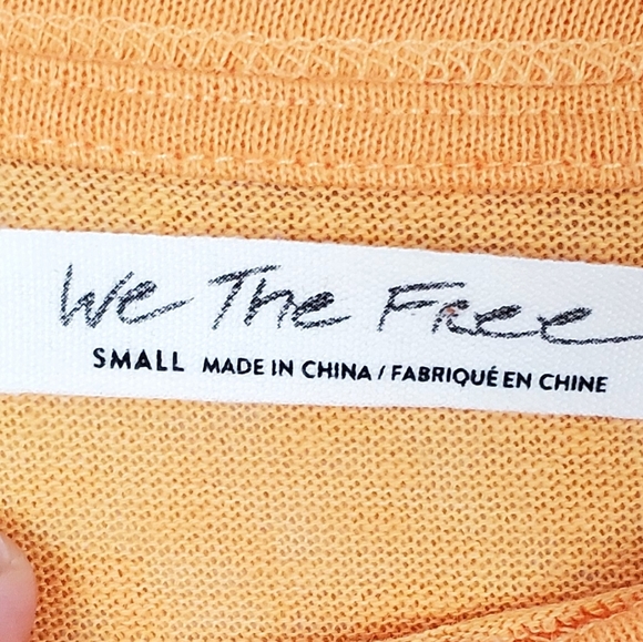 We the Free Tangerine Chill Out Long Sleeve Top - Picture 5 of 8